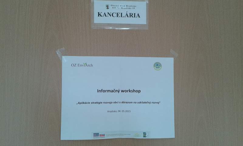 informan workshop Hradisko